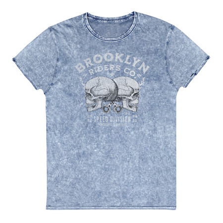 [ID: 462-G291] BROOKLYN NEWYOR RIDERS CO Unisex Denim T-Shirt