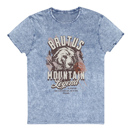 [ID: 462-G292] Brutus Mountain Legend Unisex Denim T-Shirt