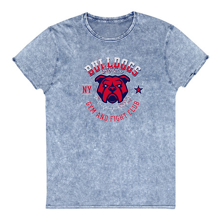 [ID: 462-G295] Bulldogs Athletic - Sports Apparel Unisex Denim T-Shirt