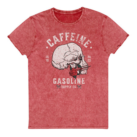 [ID: 462-G309] CAFFEINE GASOLINE Unisex Denim T-Shirt