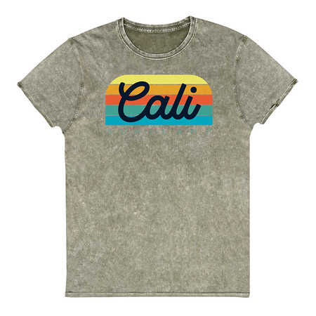 [ID: 462-G311] Cali Surf Camp - Outdoor Unisex Denim T-Shirt