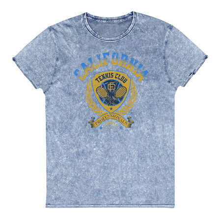 [ID: 462-G319] CALIFORNIA TENNIS PROFESSIONALS Unisex Denim T-Shirt