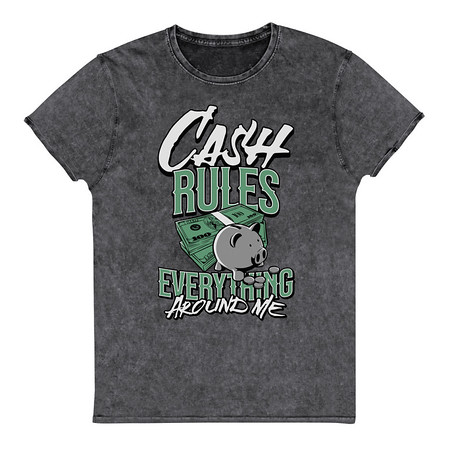 [ID: 462-G336] Cash Rules Unisex Denim T-Shirt