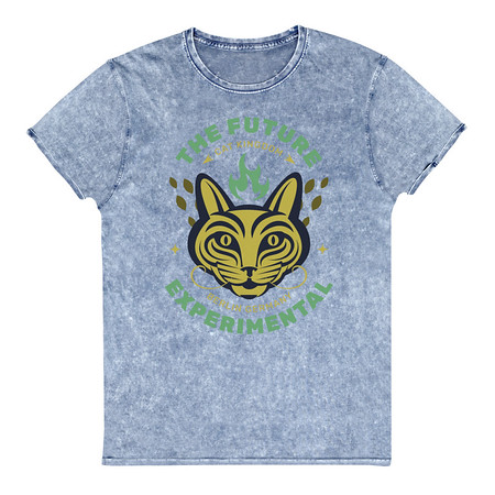 [ID: 462-G337] Cat Kingdom Berlin - Animal Unisex Denim T-Shirt