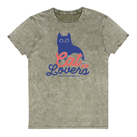 [ID: 462-G347] Cats Lovers Unisex Denim T-Shirt
