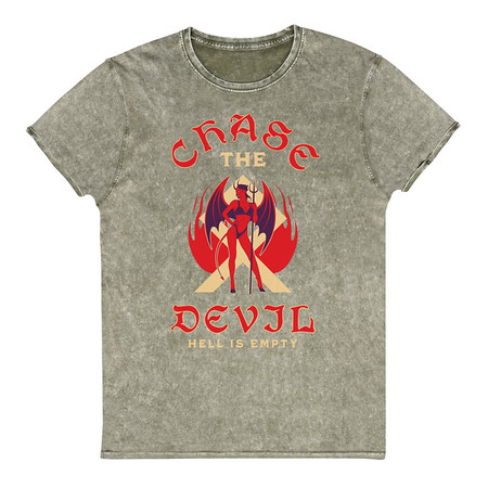 [ID: 462-G359] Chase The Devil Unisex Denim T-Shirt