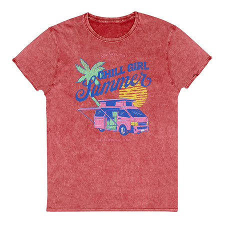[ID: 462-G366] Chill Girl Summer Unisex Denim T-Shirt