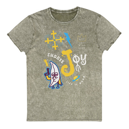 [ID: 462-G373] Choose Joy Unisex Denim T-Shirt