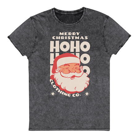 [ID: 462-G374] Christmas Season - Santa Claus Unisex Denim T-Shirt