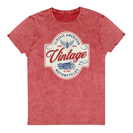 [ID: 462-G379] Classic American Motorcyles - Vintage Unisex Denim T-Shirt