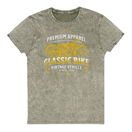 [ID: 462-G380] Classic Bike Unisex Denim T-Shirt