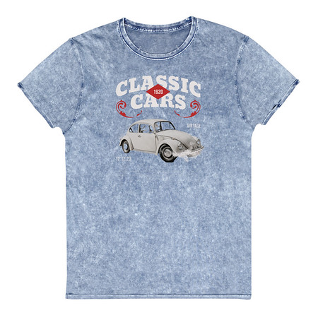 [ID: 462-G382] Classic Cars Unisex Denim T-Shirt