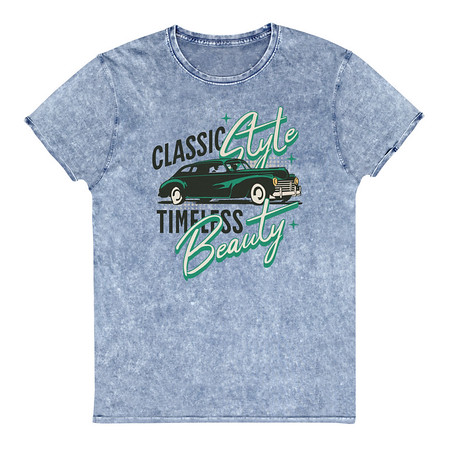 [ID: 462-G386] Classic Style Timeless Beauty Unisex Denim T-Shirt