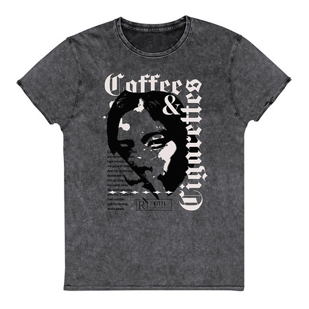 [ID: 462-G392] Coffee & Cigarettes Unisex Denim T-Shirt