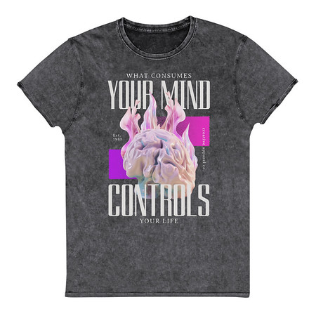 [ID: 462-G414] Control your Mind Unisex Denim T-Shirt