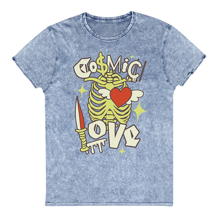 [ID: 462-G423] Cosmic Love (2) Unisex Denim T-Shirt