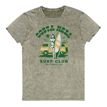 [ID: 462-G425] Costa Mesa Surf Club - Campervan Unisex Denim T-Shirt