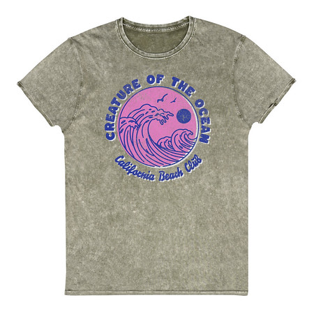 [ID: 462-G435] Creature of the Ocean Unisex Denim T-Shirt
