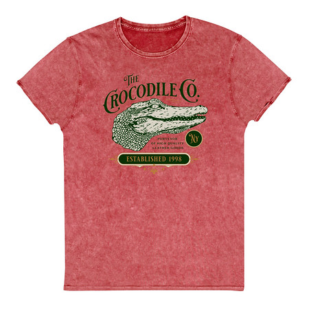 [ID: 462-G439] Crocodile Co. - Wild Animal Unisex Denim T-Shirt