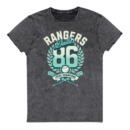 [ID: 462-G464] Dallas Rangers - Old School Sports Unisex Denim T-Shirt
