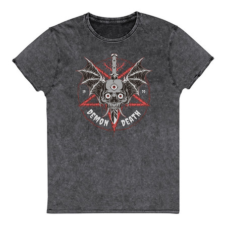 [ID: 462-G486] DEMON DEATH Unisex Denim T-Shirt