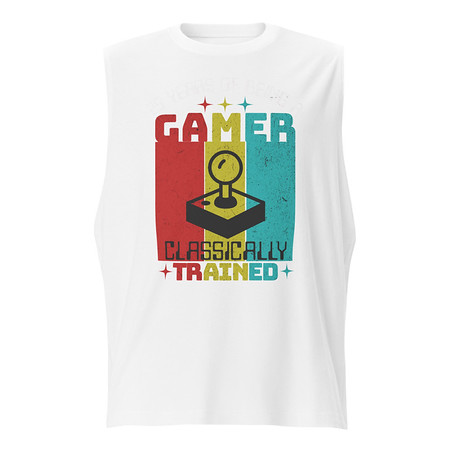 [ID: 365-G5] 25 Years of Being A Gamer Unisex Muscle Shirt