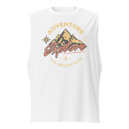 [ID: 365-G30] Adventure Explore The Mountain Unisex Muscle Shirt