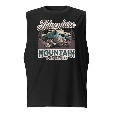 [ID: 365-G31] Adventure Mountain Wild Nature Unisex Muscle Shirt