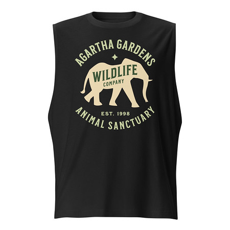 [ID: 365-G33] Agartha Gardens Wildlife - Animal Sanctuary Unisex Muscle Shirt