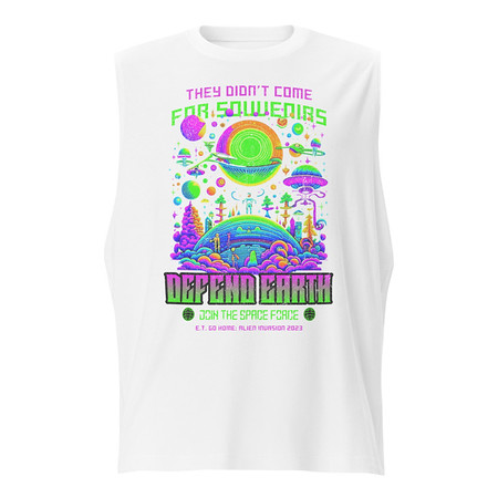 [ID: 365-G38] Alien Invasion Unisex Muscle Shirt