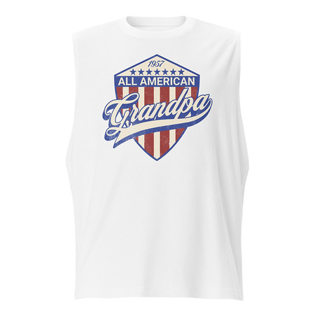 [ID: 365-G41] all american grandpa Unisex Muscle Shirt