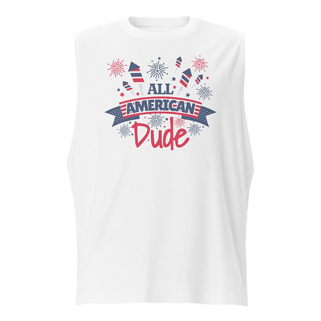 [ID: 365-G42] All American Unisex Muscle Shirt