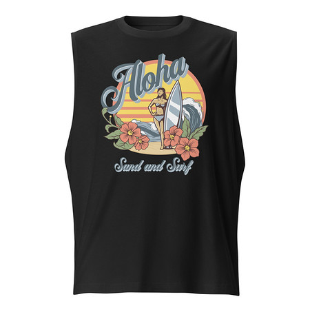 [ID: 365-G53] Aloha Unisex Muscle Shirt