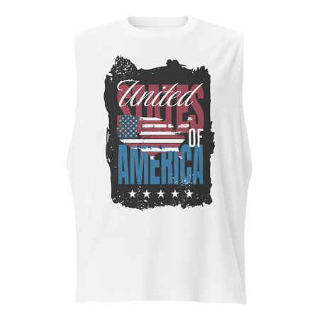 [ID: 365-G59] America (3) Unisex Muscle Shirt