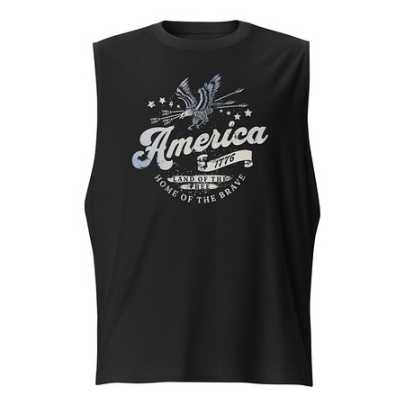 [ID: 365-G61] America 1776 Unisex Muscle Shirt