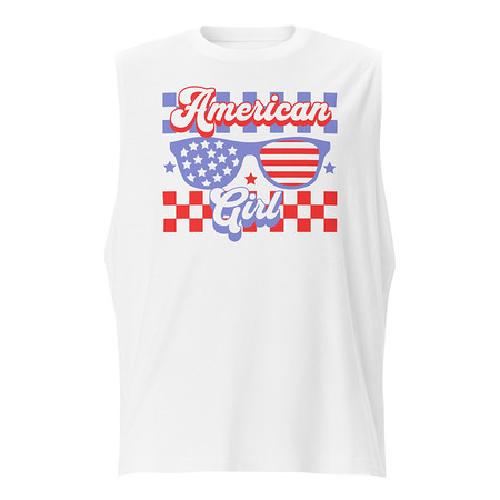 [ID: 365-G72] American girl Unisex Muscle Shirt
