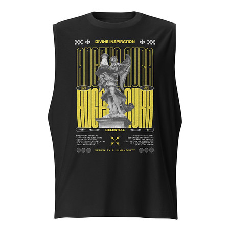 [ID: 365-G82] Angelic Aura Streetwear Unisex Muscle Shirt