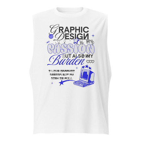 [ID: 365-G92] Anti-design  Unisex Muscle Shirt