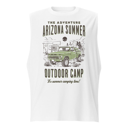 [ID: 365-G100] Arizona Outdoor Camp - Classic Truck Unisex Muscle Shirt