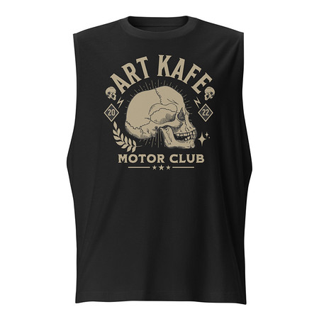 [ID: 365-G103] Art Kafe Motor Club Unisex Muscle Shirt