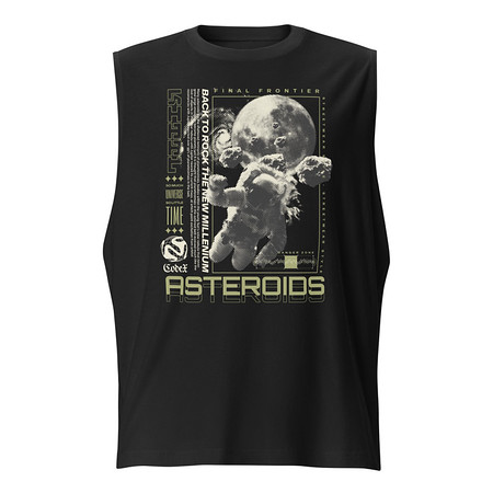 [ID: 365-G106] Asteroids Unisex Muscle Shirt