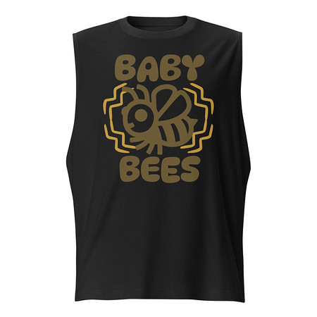 [ID: 365-G122] Baby Bees - Cute Insect Unisex Muscle Shirt