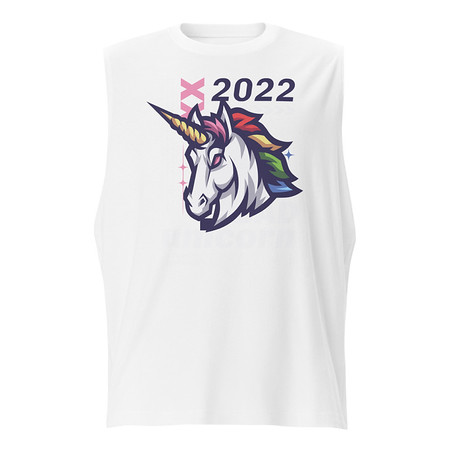 [ID: 365-G128] Bad Unicorn - Horse Unisex Muscle Shirt
