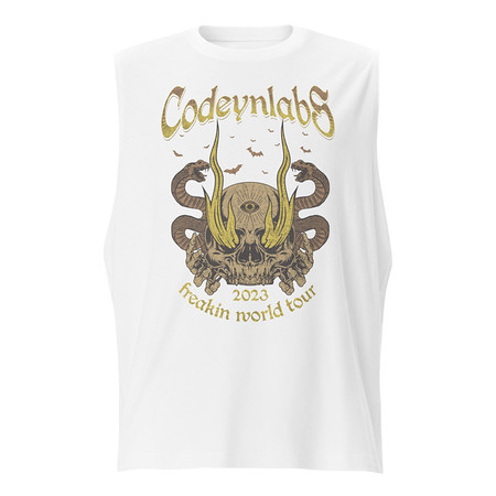 [ID: 365-G137] Band Merchandise Tour Illustration Unisex Muscle Shirt