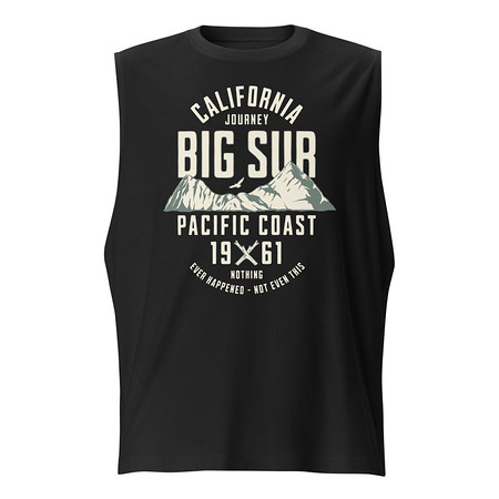 [ID: 365-G204] Big Sur - Outdoor Mountain Unisex Muscle Shirt