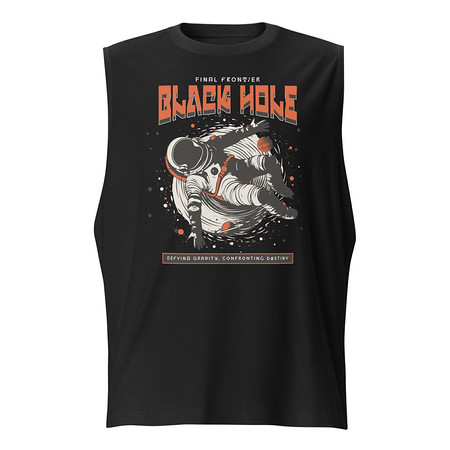 [ID: 365-G224] Black Hole Unisex Muscle Shirt