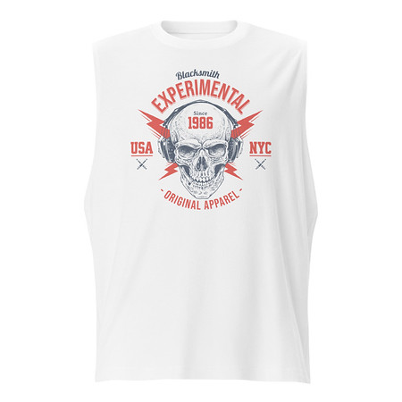 [ID: 365-G231] Blacksmith Experimental - Rock Skull Unisex Muscle Shirt
