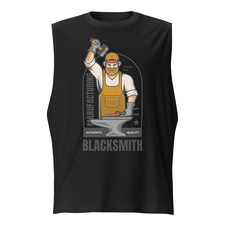 [ID: 365-G232] Blacksmith Workshop - Metalwork Unisex Muscle Shirt