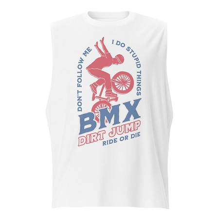 [ID: 365-G244] BMX Dirt Jump - Extreme Sports Unisex Muscle Shirt