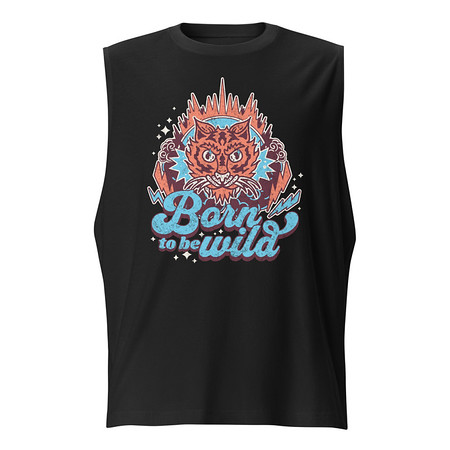 [ID: 365-G263] Born to be Wild - Tiger Unisex Muscle Shirt